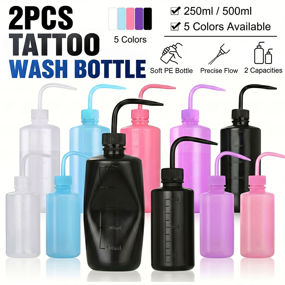 Eyelash Extension Wash - 2pcs Tattoo Spray Bottle Tattoo Wash