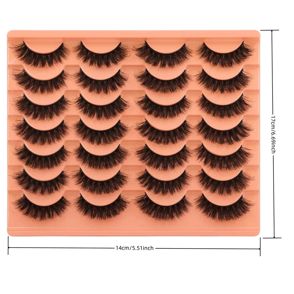 14 Pairs Natural Look Faux Min - Eyelash Extension Volume Cat Eye review and price