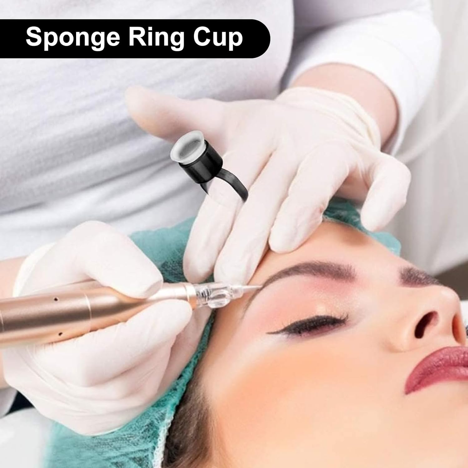 50/100PCS Tattoo Ink Ring Cups - Eyelash Extension Permanent review and price