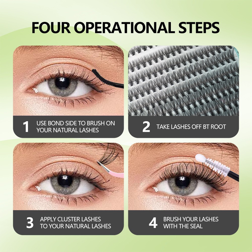 Lashes Cluster DIY Lash Extens - Eyelash Extension Volume Cat Eye review and price