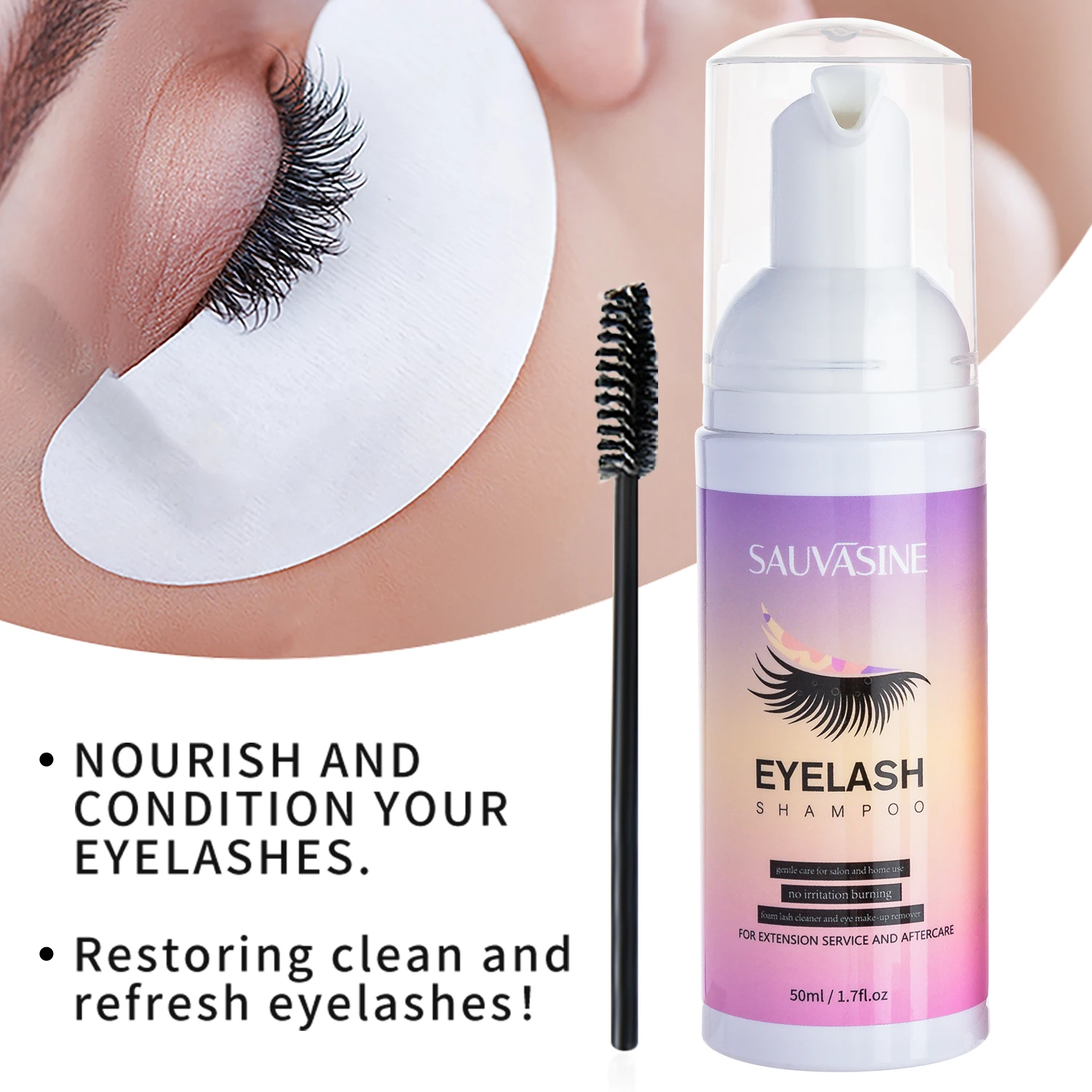 5/10PCS 50ML Eyelash Extension - Eyelash Extension Wash review and price