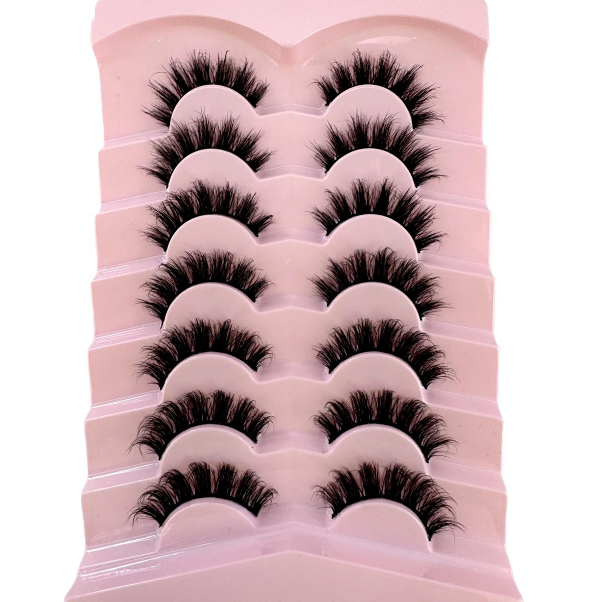 AMSDCN 7 Pairs Fluffy Cat Eye  - Eyelash Extension Volume Cat Eye review and price
