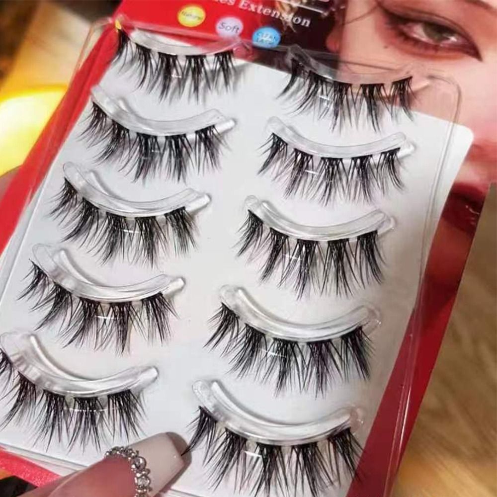 5Pairs 3D Mink Cat Eye Lashes  - Eyelash Extension Volume Cat Eye review and price