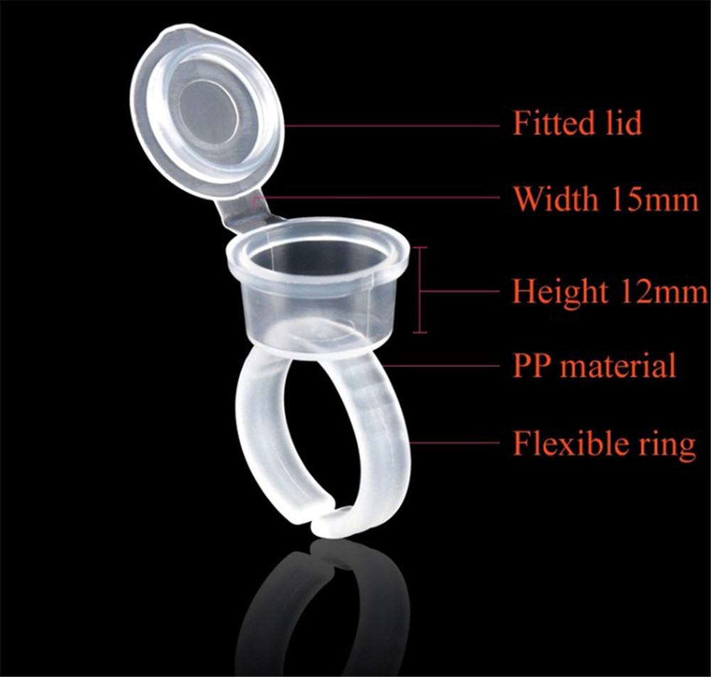 Transparent Tattoo Ink Rings C - Eyelash Extension Permanent review and price