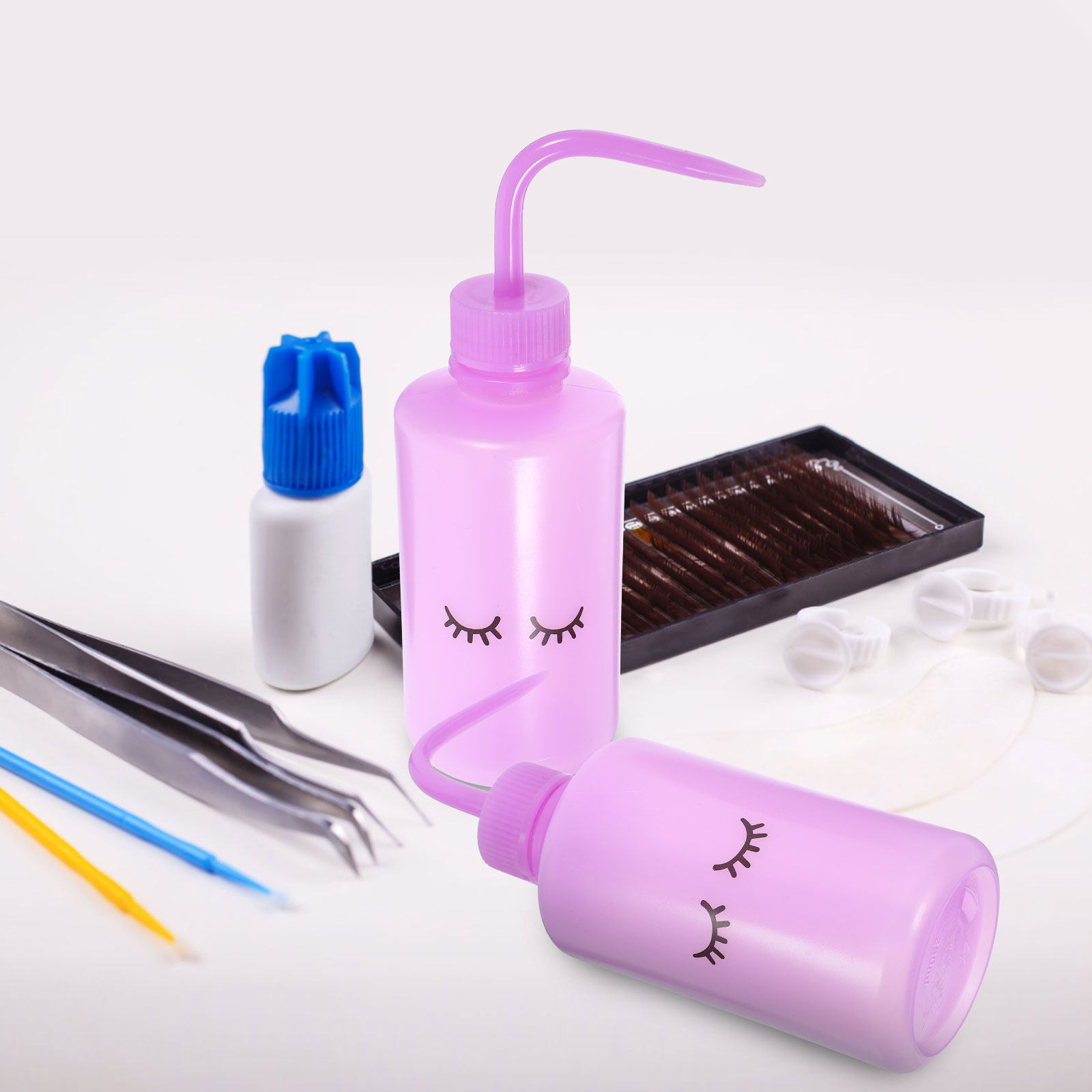 2Pcs Lash Washing Bottle Squee - Eyelash Extension Wash review and price