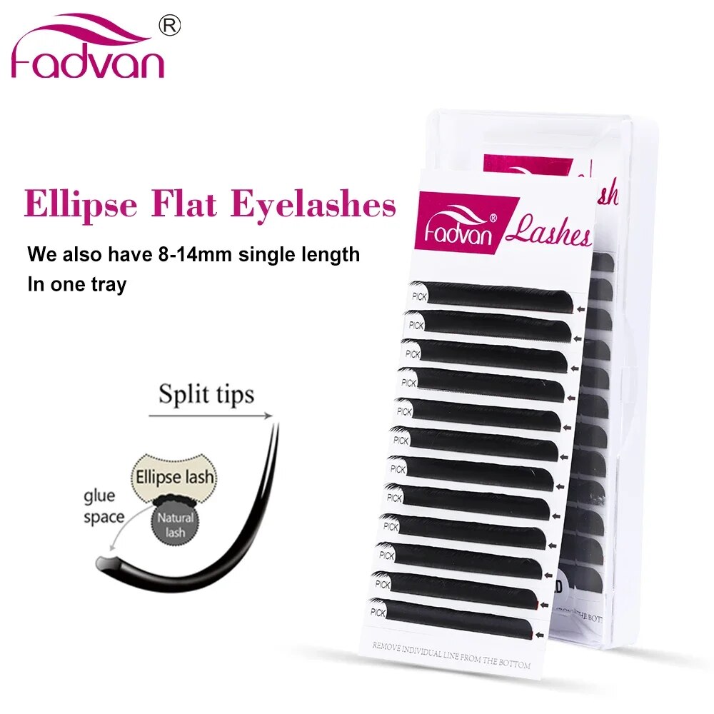 FADVAN Ellipse Flat C/D Curved - Eyelash Extension Permanent review and price