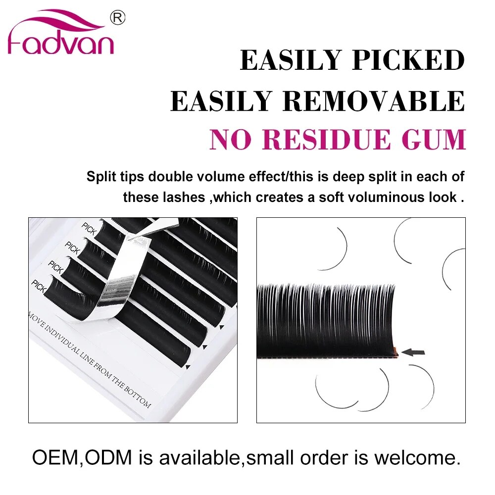 FADVAN Ellipse Flat C/D Curved - Eyelash Extension Permanent review and price