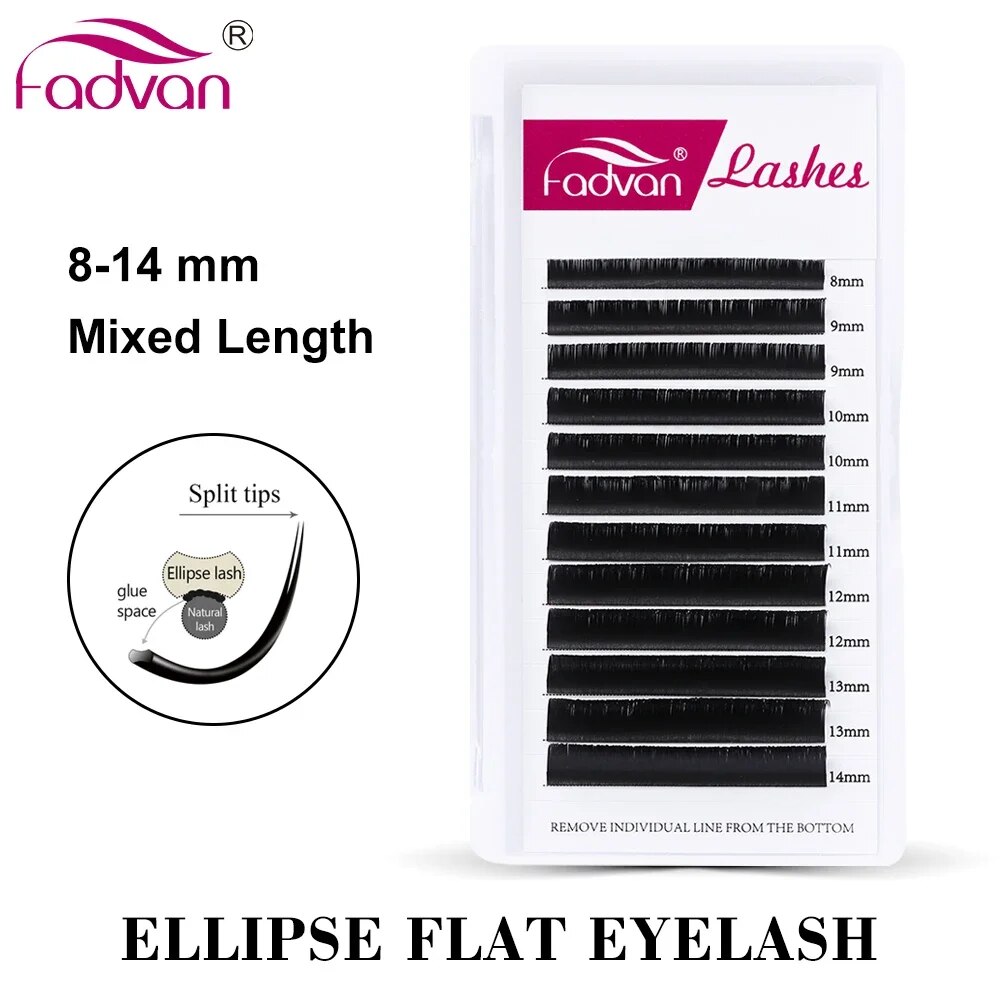 FADVAN Ellipse Flat C/D Curved - Eyelash Extension Permanent review and price