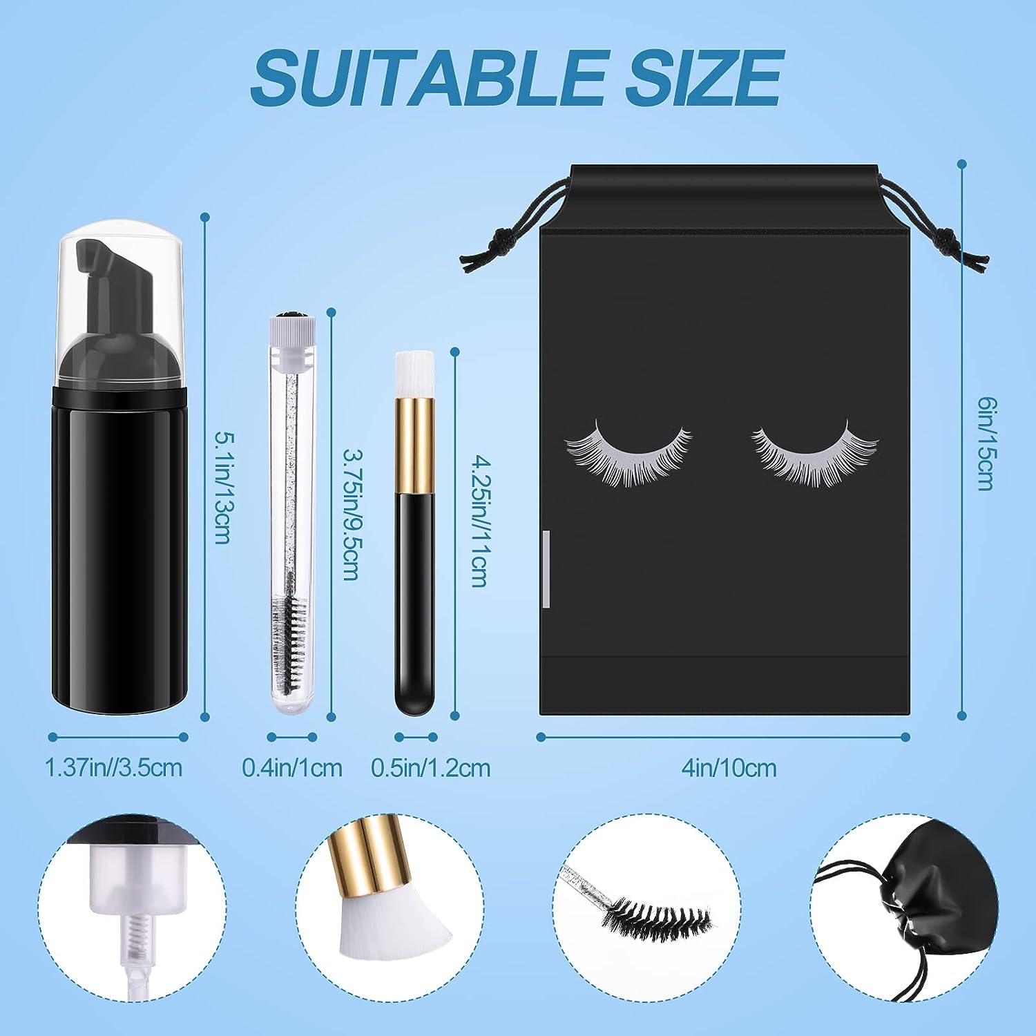 Eyelash Cleaning Set Lash Sham - Eyelash Extension Wash review and price