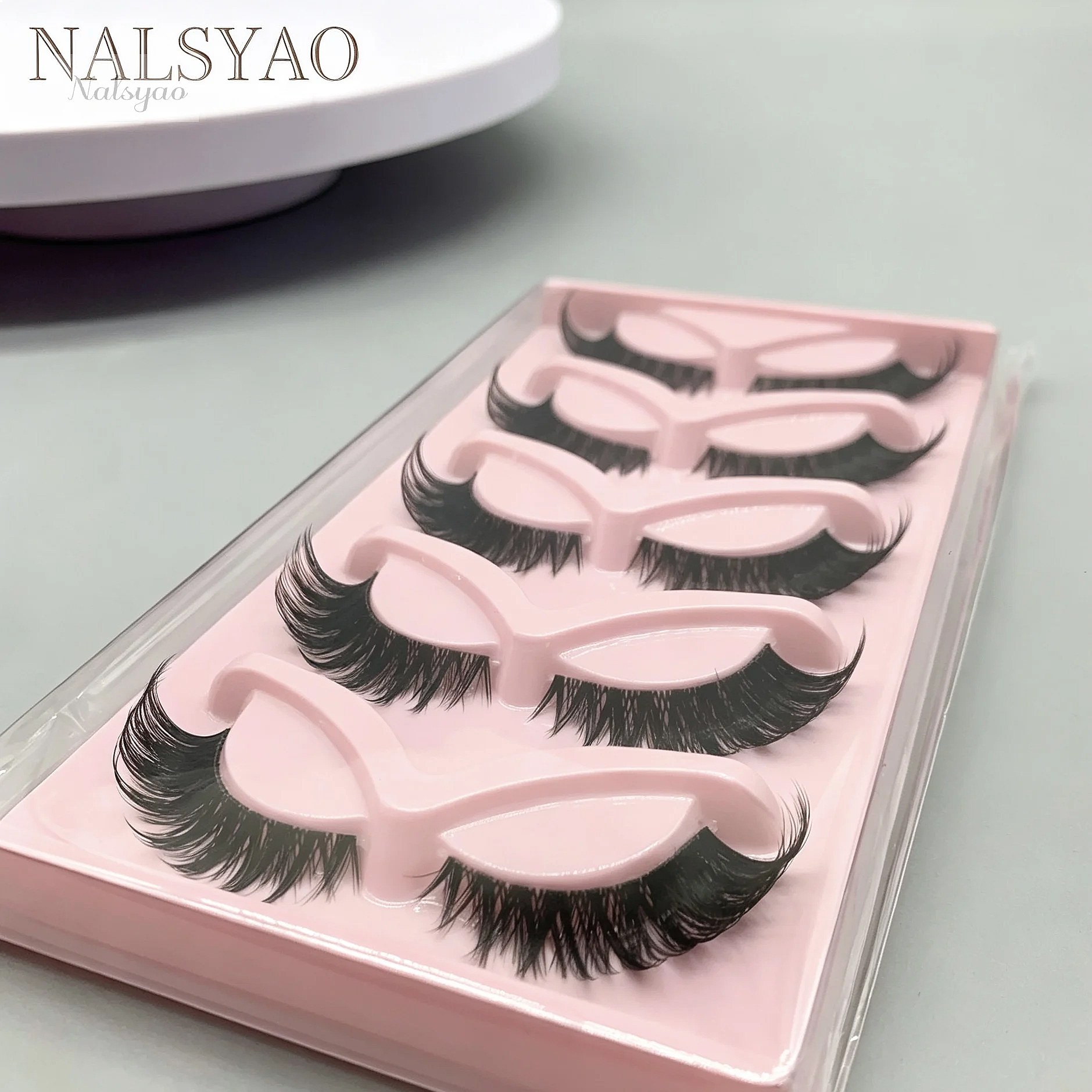 Hot Selling 5 Pairs Cat Eye La - Eyelash Extension Volume Cat Eye review and price