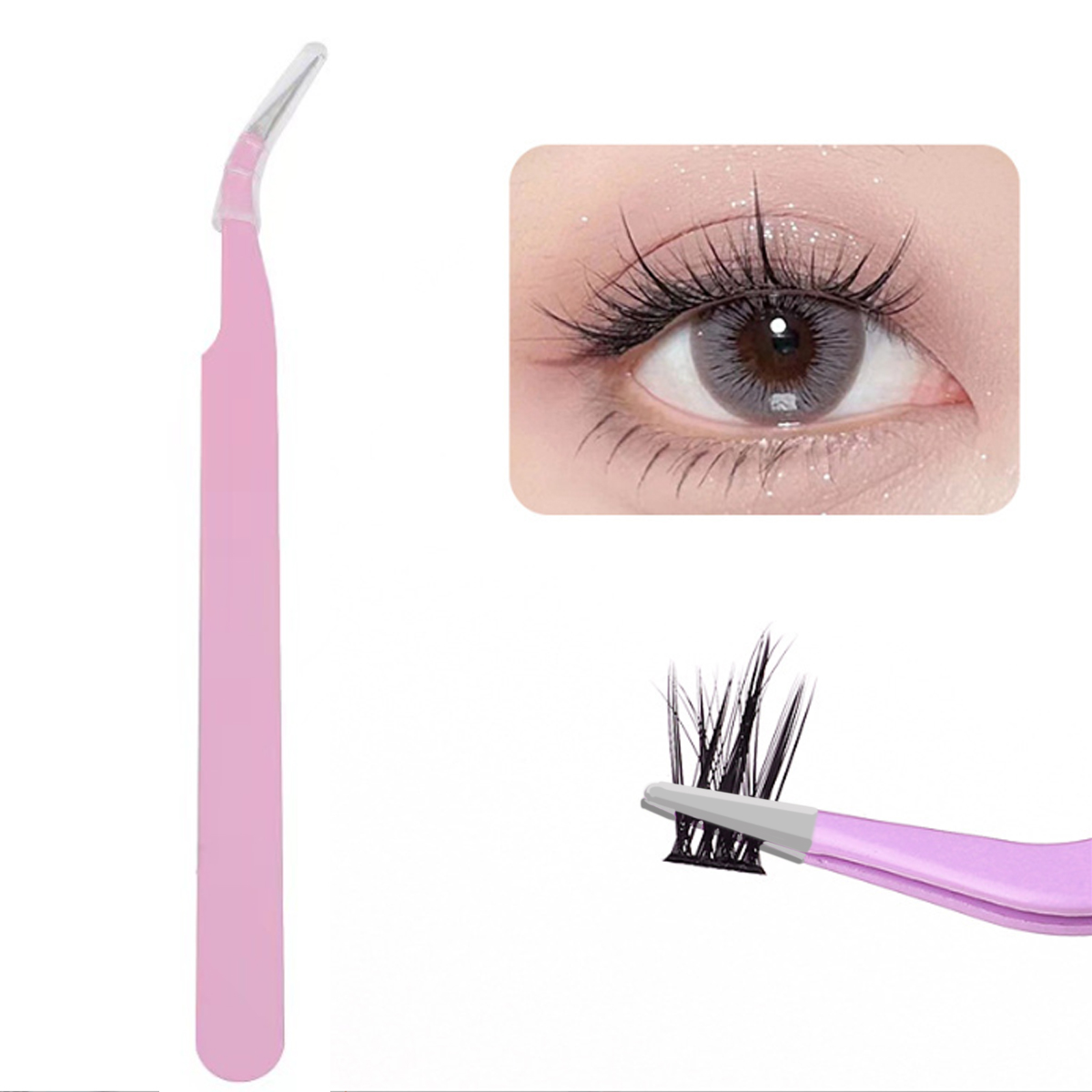 Precision False Eyelash Tweeze - Eyelash Extension Process review and price