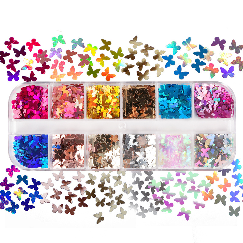 Mix Color Fluorescent Butterfl - Eyelash Extension Salon review and price