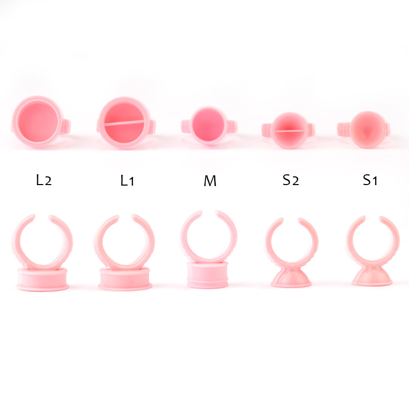 100pcs Disposable Glue Rings P - Eyelash Extension Permanent review and price